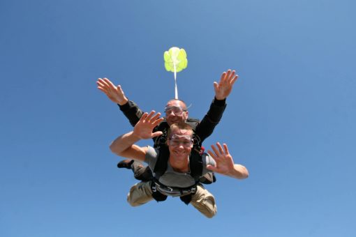 Saut en parachute en Ardèche